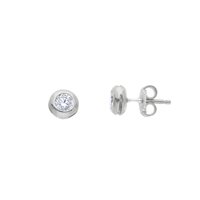 Earrings Artigianale Woman in Gold Zircone OROR-1-253